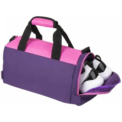 Сумка спортивная сумка-рюкзак Юнландия 270094, 40х20х60 см, розовый, фиолетовый