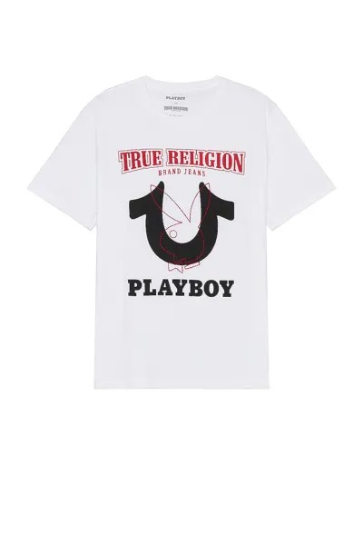 Футболка True Religion x Playboy Big T Bunny, цвет Optic White