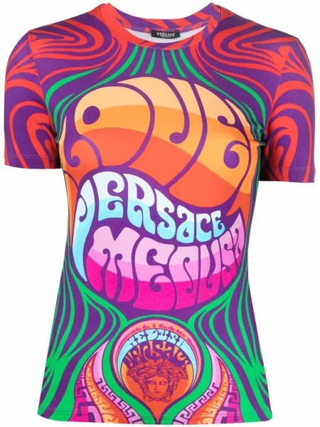 Versace футболка с принтом Medusa Music