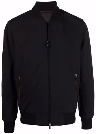 Ermenegildo Zegna бомбер с отделкой в рубчик