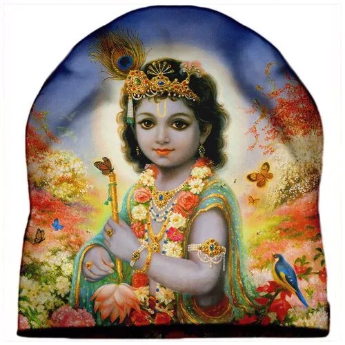 Шапка мужская Индийская богиня Кришна
