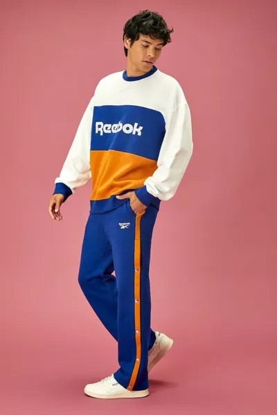 Брюки Reebok в полоску с отрывом Forever 21