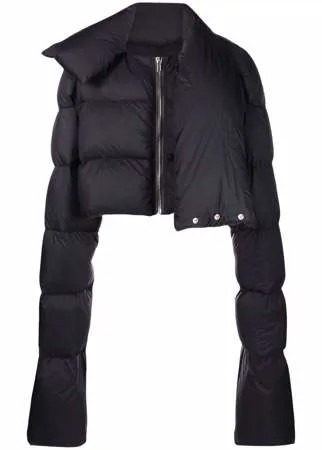 Rick Owens пуховик с шарфом
