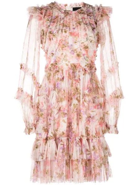 Needle & Thread платье Darling Meadow с оборками