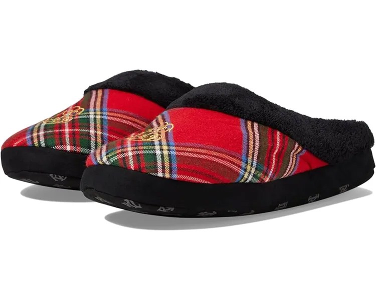 Домашняя обувь LAUREN Ralph Lauren Holiday Slippers, цвет Red Plaid