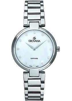 Швейцарские наручные  женские часы Grovana 4556.1138. Коллекция DressLine