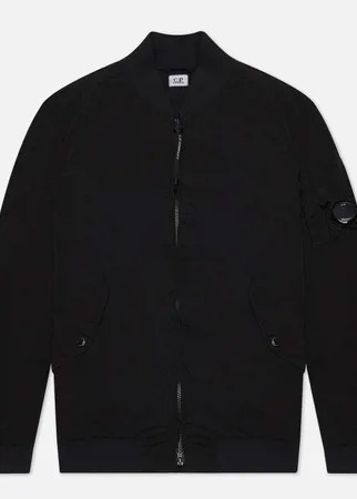 Мужская куртка бомбер C.P. Company Nycra-R Garment Dyed Lens, цвет чёрный, размер 50