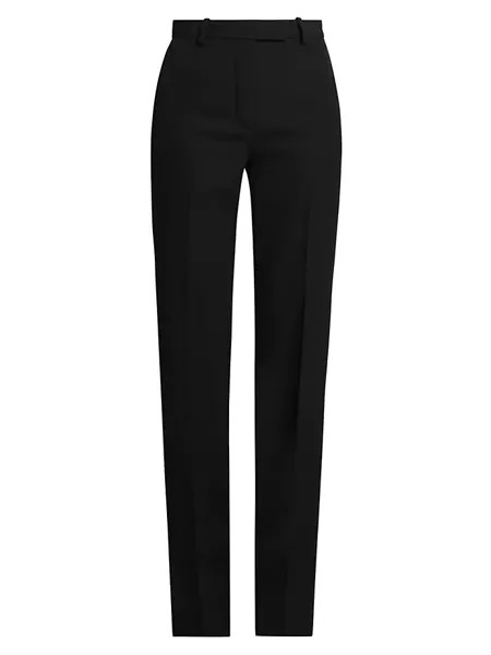 Шерстяные брюки Grain De Poudre Versace, черный