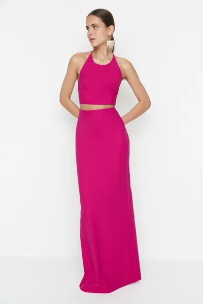 Платье для вечернего и выпускного вечера - Розовый - Свободное платье Trendyol, розовый