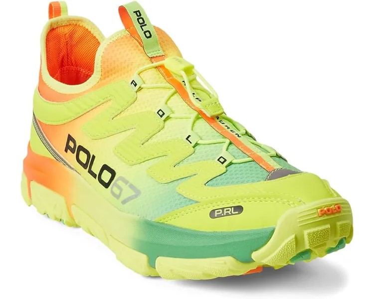 Кроссовки Polo Ralph Lauren Adventure 300LT Sneaker, цвет Ombre Blaze Orange/Toucan Green