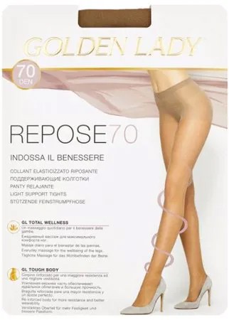 Колготки Golden Lady Repose 70 den, размер 5-XL, melon (бежевый)