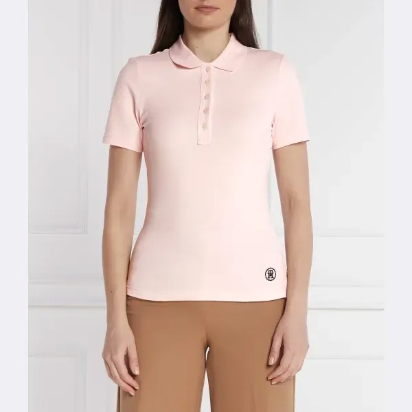 Рубашка-Поло узкого кроя Tommy Hilfiger, розовый
