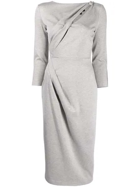 Giorgio Armani платье миди с разрезом