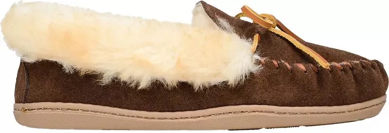 Женские мокасины из альпийской овчины Minnetonka