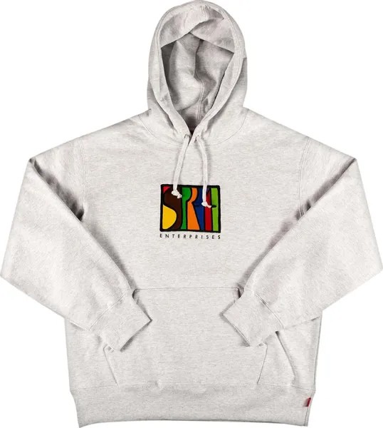 Толстовка Supreme Enterprises Hooded Sweatshirt 'Ash Grey', серый