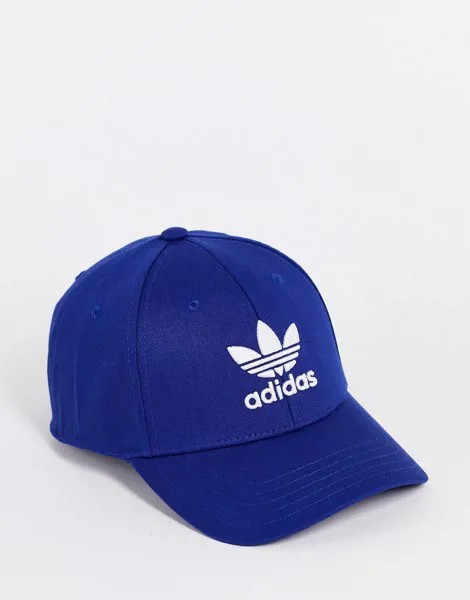 Синяя кепка с логотипом adidas Originals adicolor-Темно-синий