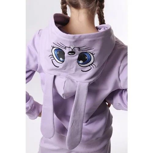 Толстовка DaEl kids, размер 122, фиолетовый