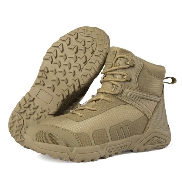 Мужские походные ботинки с высоким верхом, уличные повседневные водонепроницаемые удобные нескользящие военные ботинки, обувь для инструментов, пустынные Тактические Сапоги
