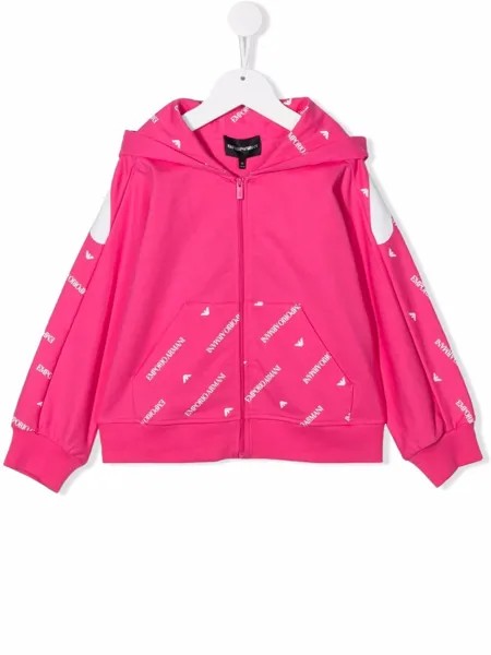 Emporio Armani Kids худи на молнии с логотипом