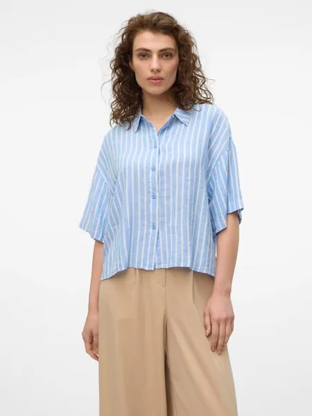 Футболка Vero Moda, цвет hellblau/weiß