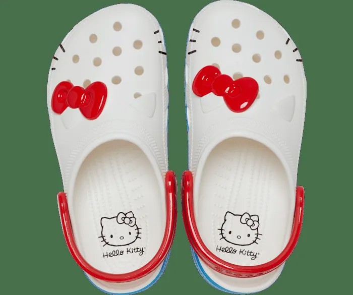 Классические сабо Hello Kitty Crocs женские, цвет White