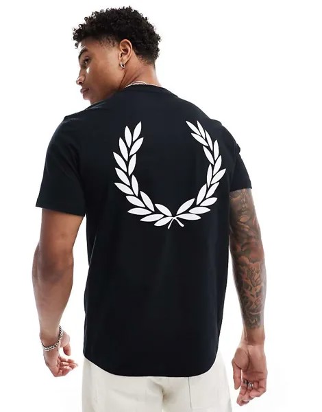 Черная футболка с логотипом Fred Perry
