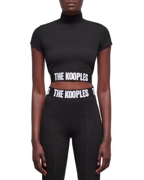 Укороченный топ с логотипом The Kooples