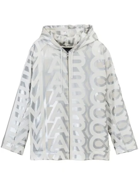 Худи Monogram на молнии Marc Jacobs, серебристый