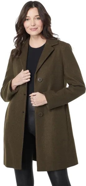 Пальто Single Breasted Peacoat Calvin Klein, цвет Chocolate Melange