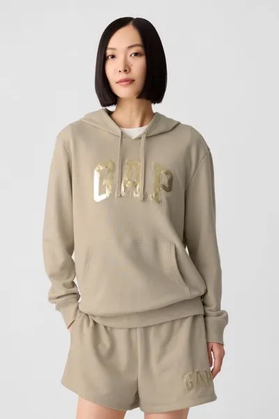 Свободное худи с логотипом Gap, бежевый