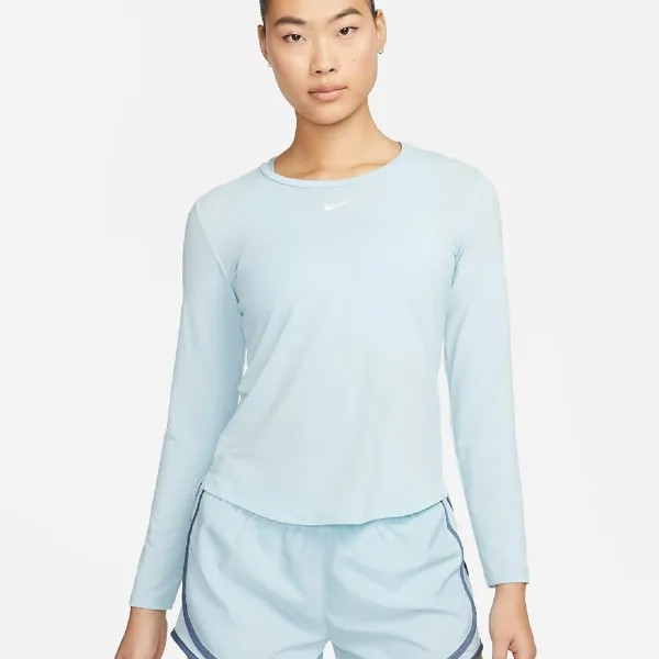 Лонгслив Nike Dri-FIT One Luxe Women's Standard Fit, светло-голубой