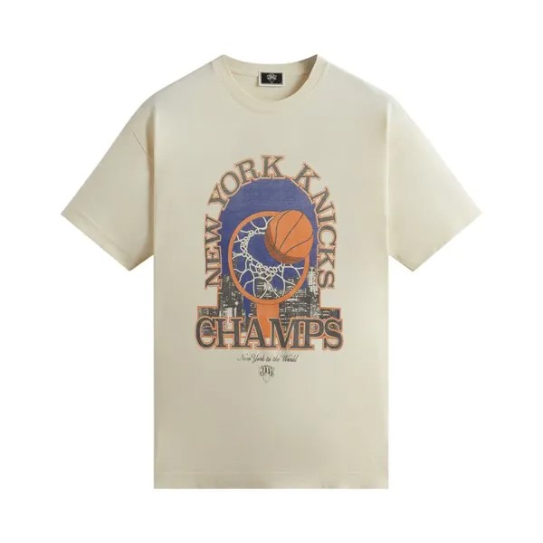 Футболка Kith For The New York Knicks Champions Vintage 'Sandrift', кремовый