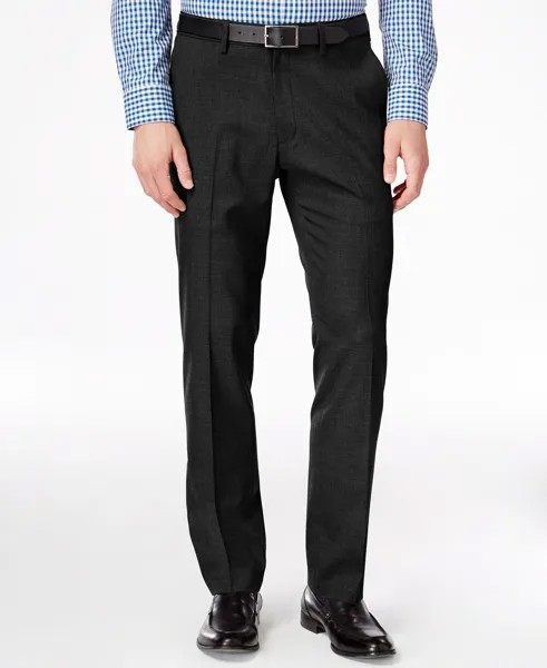 Мужские облегающие классические брюки стрейч, созданные для macy's Kenneth Cole Reaction, черный