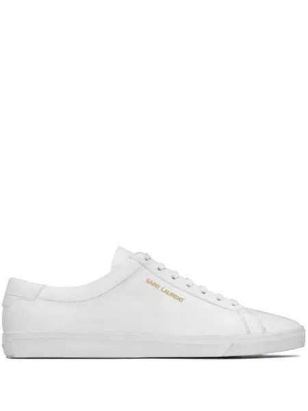 Saint Laurent кеды с логотипом, белый