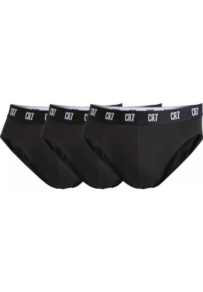 Трусы CR7 CRISTIANO RONALDO Trunks 3 Pack, черный