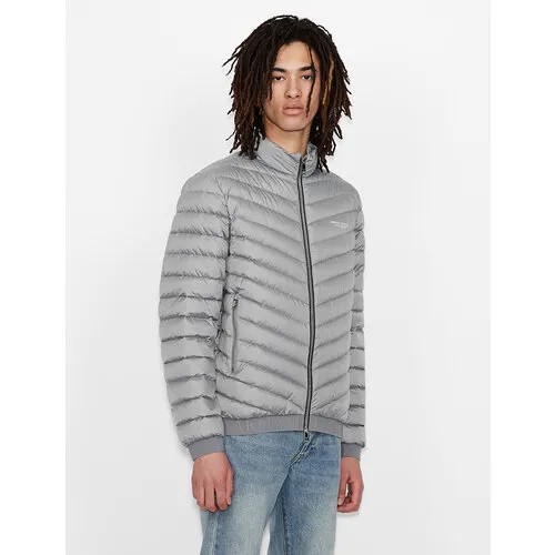 Куртка Armani Exchange, размер XXL, серый, серебряный