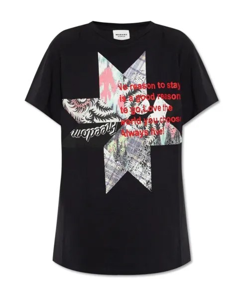 Футболка Zewel Isabel Marant Étoile, черный