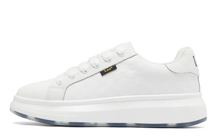Кроссовки Lee Skateboarding Shoes Men Low-top, белый