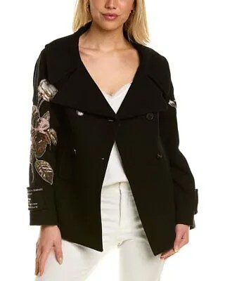 Женская шерстяная куртка Valentino с вышивкой 36