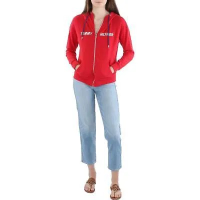 Tommy Hilfiger Sport Женская красная махровая куртка на молнии Athletic XS BHFO 0434