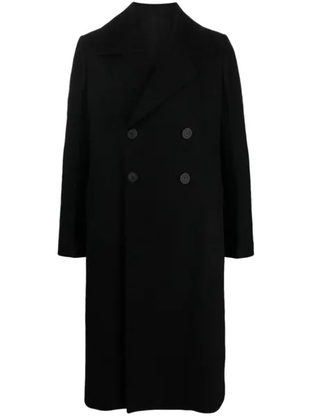Rick Owens пальто New Bell из вирджинской шерсти, черный