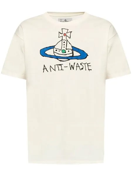 Vivienne Westwood футболка из хлопка с логотипом, белый