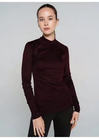 Лонгслив ТВОЕ 75889 размер XS, темно-бордовый, WOMEN