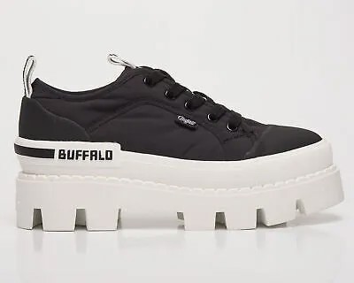 Женские черные повседневные кроссовки Buffalo Raven Lo Vegan, ботинки, обувь