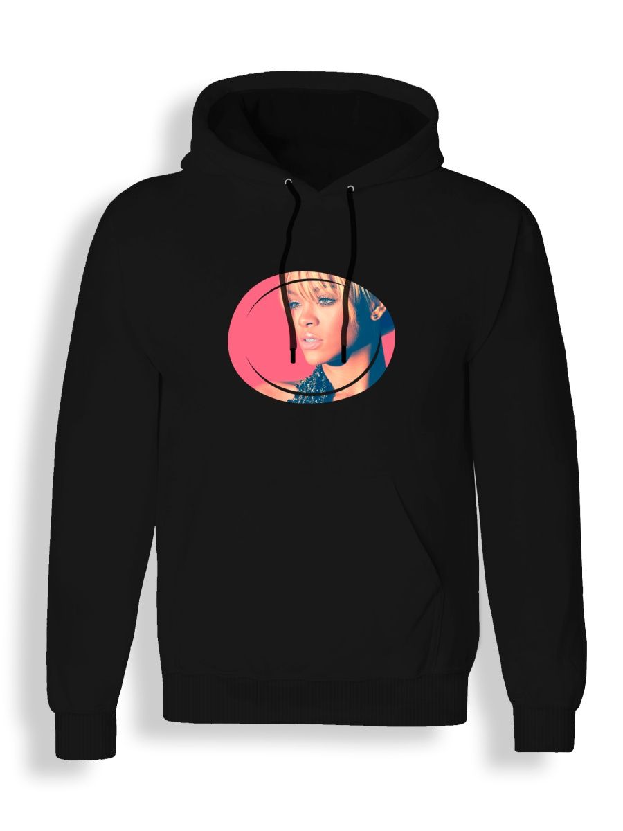 Худи унисекс СувенирShop Рианна/Rihanna 13 черное M