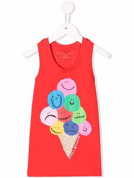 Stella McCartney Kids топ с принтом