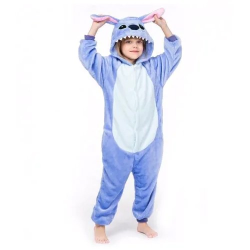 Детская Пижама Кигуруми костюм Стич 125-135 / детский комбинезон
