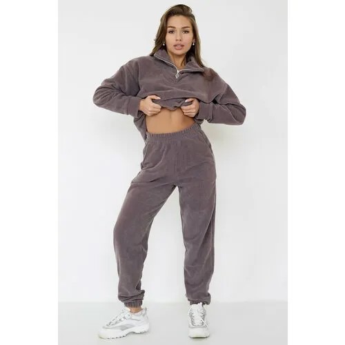 Брюки спортивные Lika Dress, размер 56, Баклажан