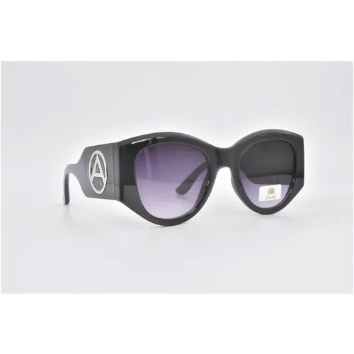 Солнцезащитные очки Premier, оправа: пластик, ударопрочные, с защитой от УФ, для женщин, черный