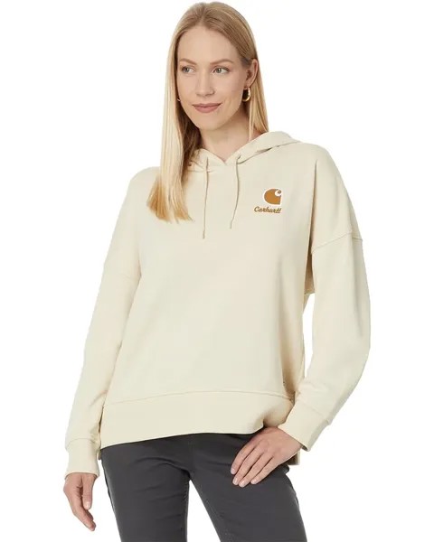 Толстовка Carhartt French Terry Graphic Hooded Sweatshirt, цвет Oat Milk